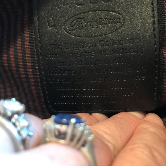 Brighton Black and Brown Shoulder Bag - Picture 10 of 14